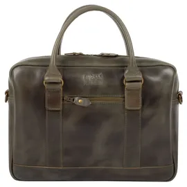 Buckle & Seam Everett Aktentasche Leder 38 cm Laptopfach braun