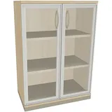 FM Helmets Sidney Aktenschrank 80 x 44,2 x 113,3 cm braun