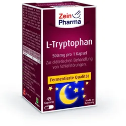 Zeinpharma L-Tryptophan 500 mg Kapseln 45 Stück