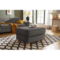 Home Affaire Polsterhocker Dalia Luxus-Microfaser 66 x 46 x 76 cm Grau