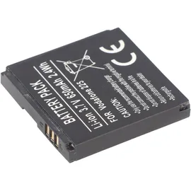 AccuCell Akku passend für Handy Vodafone 246, 225, 125 Abmessungen beachten 37,85x37,85x5,7mm