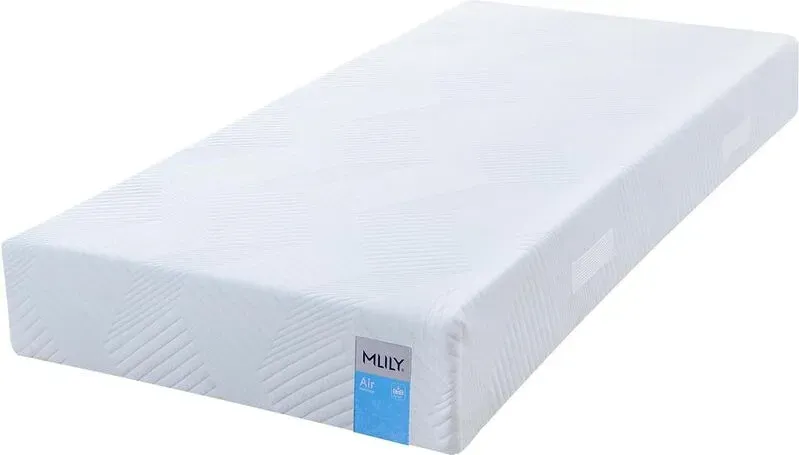 MLILY Air Matratze, IGR CertiPUR, 160 x 200 cm, 2-in-1 Härtegrad Mittel/Fest H3, Kühler/Wärmer, Ergonomische 7-Zonen AirCell/CoolFlex/BlueFlow Schaumstoff, SEAQUAL, OEKO-TEX Standard 100, CertiPUR