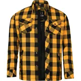 Bores Motorradjacke Lumberjack Basic Motorrad Hemd gelb|schwarz XL