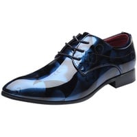 Battnot Herren Business Schuhe Derby Anzugschuhe Smoking Halbschuhe Männlichen Spitzschuhe Leder Hochzeit Brogue Schwarz Braun Lackschuhe Derbyschuhe Schuhe Klassischer Schnürschuhe Glattleder Derby - 49 EU