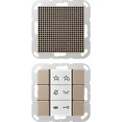Jung SIAIA6CH Audio-Innenstation, Serie A, champagner