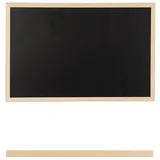 Relaxdays Kreidetafel mit Holzrahmen, abwischbare Tafel, Büro Memoboard, Wandtafel zum Aufhängen, 40 x 60 cm, schwarz