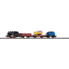 Piko H0 57113 H0 Start-Set mit Bettung Güterzug