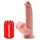 KING COCK PLUS King Cock with Swinging Balls“, hyperrealistisch mit schwingenden Hoden, hautfarben hell