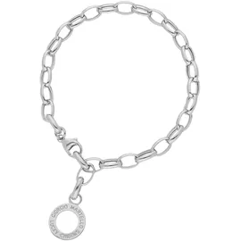 GIORGIO MARTELLO MILANO Charm-Armband mit Schriftzug Silber 925 19,5 cm