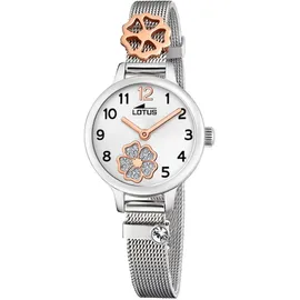 Festina 18659/3 Blume 36 mm Edelstahlgehäuse Silber/Milanaiseband Roségold
