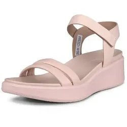 ECCO Sandale Flowt LX Wedge (Vollnarb und Nubukleder) rosa Damen