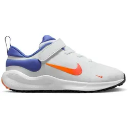 NIKE Kinder Laufschuhe REVOLUTION 7 (PSV), WHITE/TEAM ORANGE-ASTRONOMY BLUE, 31