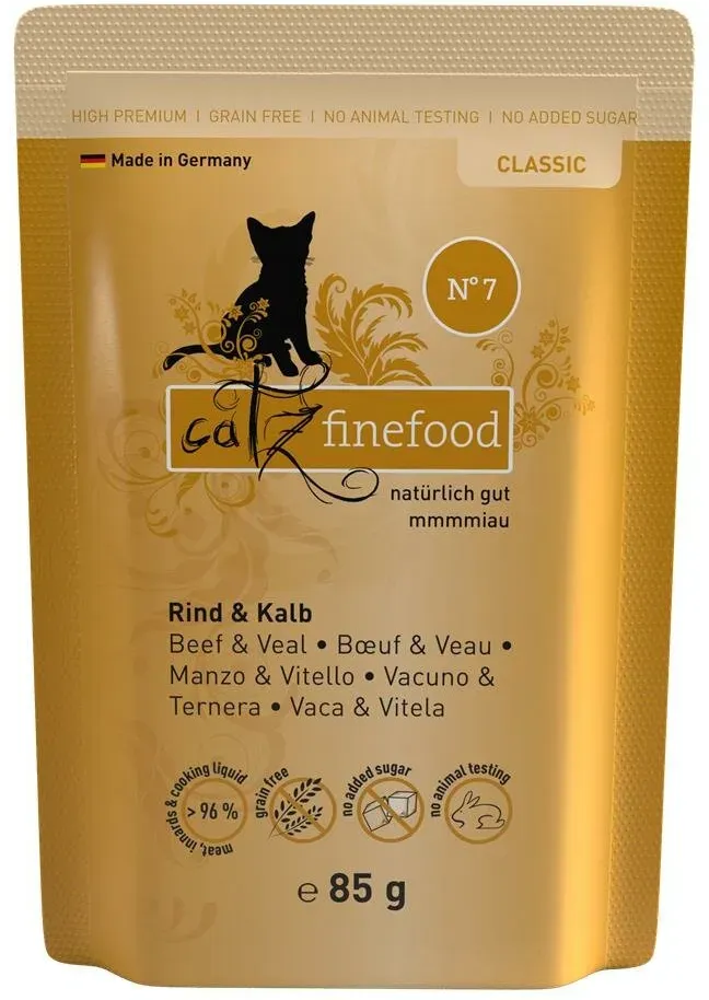 Catz finefood No.7 Kalb+Rind 16x85g