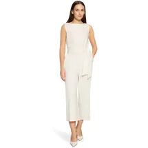 Betty Barclay Overall BETTY BARCLAY "Damen mit Eingrifftaschen", Damen, Gr. 48, Normalgrößen, weiß (rohweiß), Obermaterial: 86% Polyester, 14% Elasthan, figurumspielend, Rundhals, Overalls Overall, Form