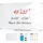 Vevor Whiteboard 120 x 80 cm Weiß