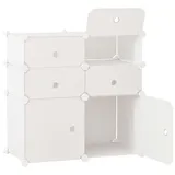 Homcom Schuhschrank 37 x 73 x 75 cm weiß / weiß