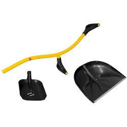 TORNADICA Ergonomische Schaufel mit zwei austauschbaren Schaufelblätter zum Entfernen von Schnee oder anderen körnigen Materialien