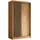 masseno Schwebetürenschrank LAMELLO 120 x 216 x 61 cm Braun