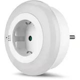 REV Ritter REV Nachtlicht LED mit Steckdose Farbwechsel & Dämmerungsautom.