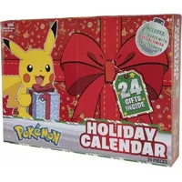 Bandai Pokemon Adventskalender – 16 Überraschungsfiguren 5 cm + 6 Elemente zum Bauen zum Thema Weihnachten – WT00257,