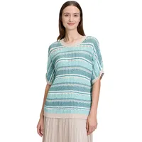 Betty & Co Strickpullover mit Rundhalsausschnitt in Mint/Nature | Gr.: 44