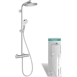 Hansgrohe Crometta S Showerpipe 240 1jet mit Thermostat chrom 27267000