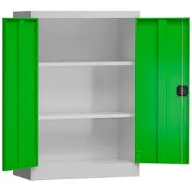 Classix Aktenschrank 92 x 42 x 120 cm grün / lichtgrau