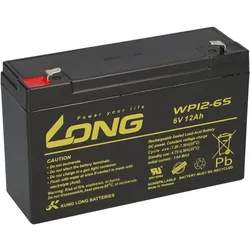 Kung Long Akku WP12-6S-M 6V 12Ah AGM Blei Vlies Akku