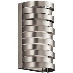Wandlampe Leuchte Schlafzimmerleuchte LED Flur Lampe Opalglas nickel gebürstet