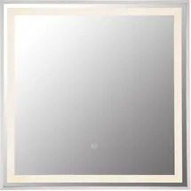 GLOBO LIGHTING Spiegelleuchte "RIVAS", silberfarben, H: 50cm, 1 Stk., Leuchten, Spiegel Flur Schlafzimmer Badezimmer dimmbar Farben, Spiegelleuchte