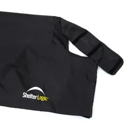 ShelterLogic Kaminholzregal Stahl 126 x 25 x 118 cm inkl. Abdeckung Schwarz