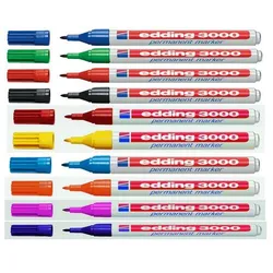 EDDING 3000 - Marker - permanent - für Glas, Metall, Plastik