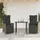 vidaXL Garten-Essgruppe 3-tlg. Grau