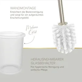 Lenz WC-Bürstengarnitur NOA Nickel 4-teilig