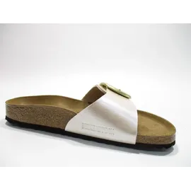 Birkenstock Madrid Big Buckle Birko-Flor graceful pearl white 36