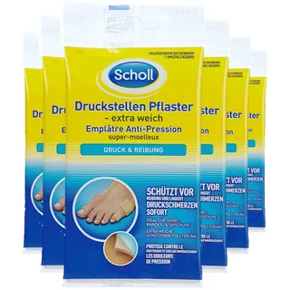 Scholl Druckstellen Pflaster Extra weich, 1 Stück - Extra weiche schützende Polsterung - schützt vor Reibung und lindert Druckschmerzen sofort – dermatologisch getestet