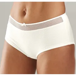Panty NUANCE, Damen, Gr. 48/50, beige (cream), Microtouch, Obermaterial: 85% Polyamid, 15% Elasthan, figurbetont, Unterhosen, mit feiner Zierschleife und Schmuckaccessoire