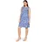 Betty Barclay Sommerkleid Blau/Weiß 38