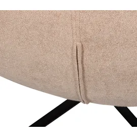 Woood Drehsessel Maudi Webstoff 74 x 84 x 86 cm Beige