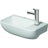 Duravit Me by Starck Waschtisch 0717403200 40 x 22 cm, Hahnloch rechts, ohne Überlauf, mit Hahnlochbank, 400 mm, Farbe: weiß seidenmatt