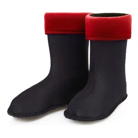 Ladeheid Kinder Mädchen Jungen Wärmende Stiefelsocken für Gummistiefel Innenschuh KL045 (Rot, 27 EU). - 27