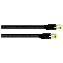 Cordial 15532 RJ45 Patchkabel CAT 5e S/UTP 0.30m Schwarz PUR-Mantel 1St.
