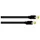 Cordial 15532 RJ45 Patchkabel CAT 5e S/UTP 0.30m Schwarz PUR-Mantel 1St.