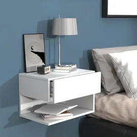 VCM Nachtschrank Usal 45 x 32 x 30 cm Weiß
