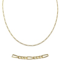 Firetti Collierkettchen »Schmuck Geschenk Gold 333 Halsschmuck Halskette Goldkette Figarokette«, 63147640-60 gelbgoldfarben