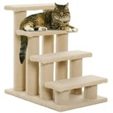 PawHut Katzentreppe Hundetreppe Treppe für Katze und Hunde 4 Stufen 63,5 x 43 x 60 cm