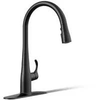 Kohler Simplice K-596-BL Küchenarmatur, 3-Sprüh-Wasserhahn, Küchenspüle, Wasserhahn mit herausziehbarem