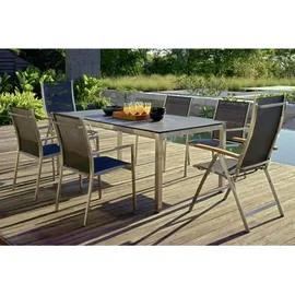 Zebra Technologies Zebra Gartentischgestell, Silber, Metall, eckig, 90x74x160 cm, Gartenmöbel, Gartentische, Gartentische