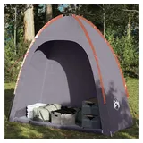 vidaXL Beistellzelt Grau und Orange Wasserdicht