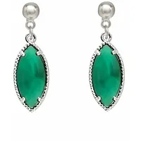 Gemshine Ohrhänger GREEN DROPS in silver coloured | Gr.: onesize